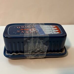 Can Of Sardines Shape Novelty Butter Dish New